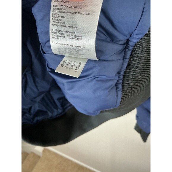 Adidas by Stella McCartney Women's Size S Sportswear Woven Bomber Jacket Navy - Picture 7 of 8